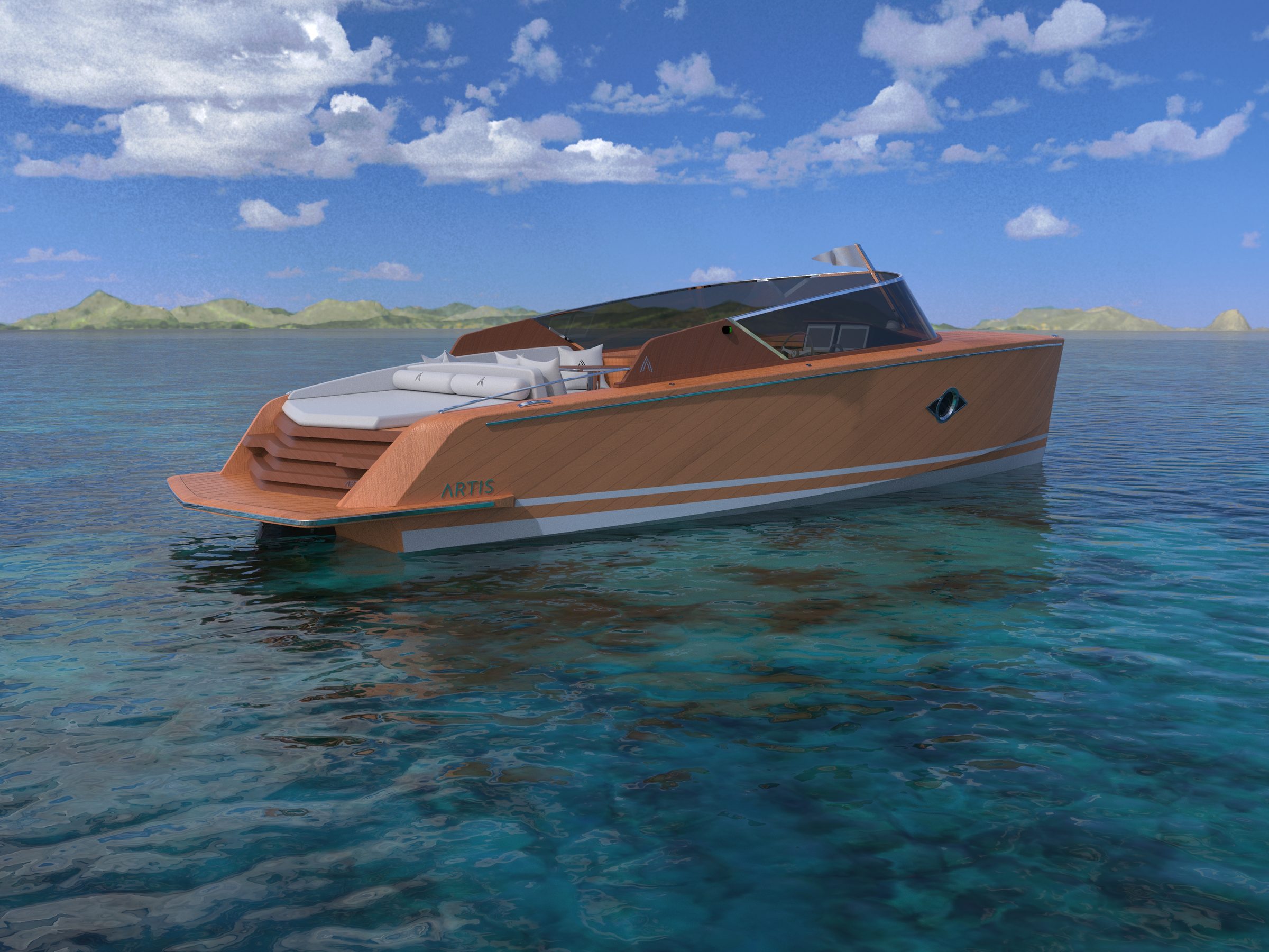 Artis 25 aft quarter view